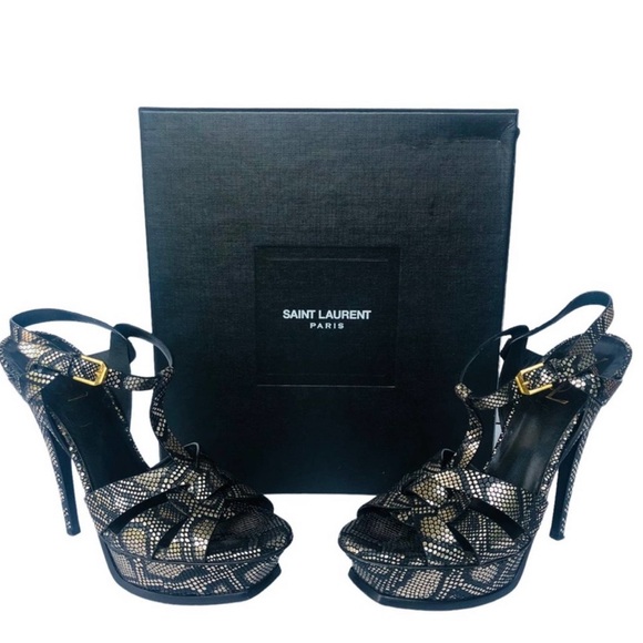 YSL Python Tribute Sandals - Picture 12 of 14